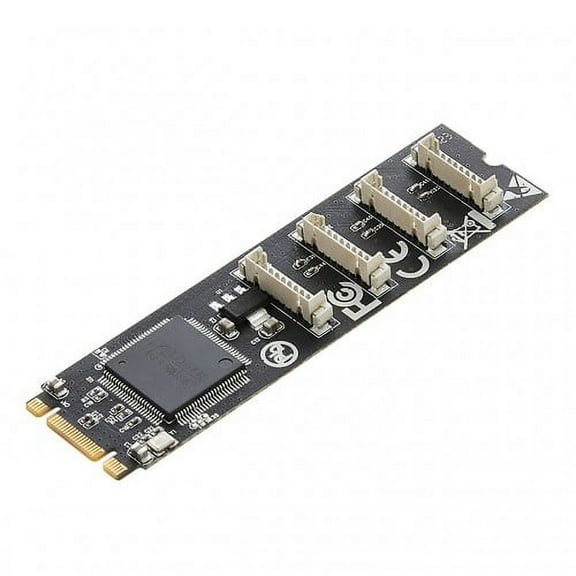 4 Port RS-232 DB9 Serial M.2 B+M Key Controller Card