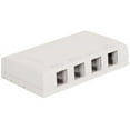 thumbnail image 1 of 4 Port Surface Mount Box With Station ID - White, 1 of 1