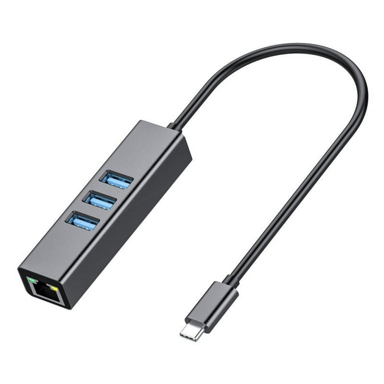 4-Port USB 3.0 Hub Long Cable 48-inch with Micro USB Charging Port