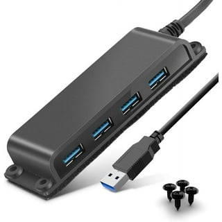 PS4/PS4 Pro/PS4 Slim/PS5 USB Hub, ApexOne 4-Port USB 3.0 Splitter with  3.3ft Extended Cable for Xbox, MacBook, Mac Pro/Mini, iMac, iPhone, iPad