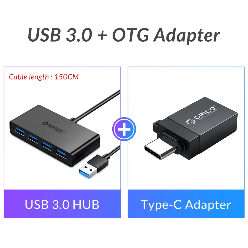 4 Port USB 3.0 Splitter USB HUB With Micro USB Power Port Multiple High ...