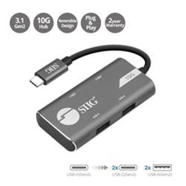 4-Port USB 3.1 Generation 2 10G Hub - 2A2C - USB 3.1 Generation 2 Type C