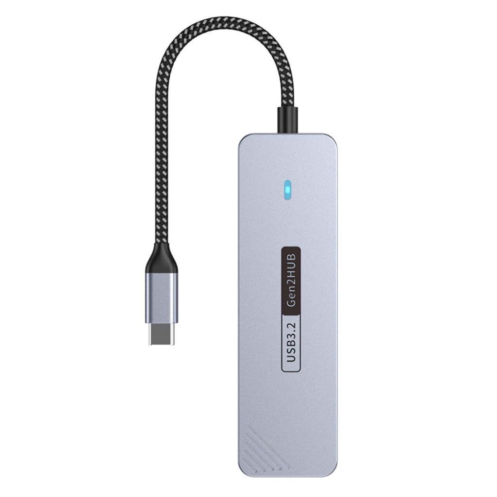 4-Port USB C Hub 10Gbps Aluminum Splitter For Laptops, Tablets, External Drives & Mobile Devices