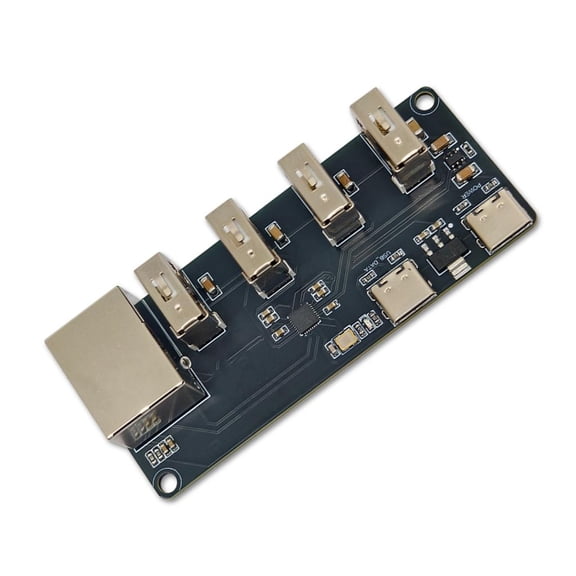 4 Port USB Hub With 100M Gigabit Ethernet Adapter Fiberglass Construction