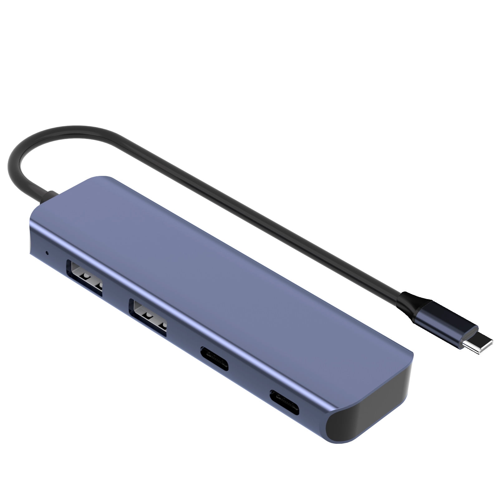 4 Port USB Hubs with 2 USB A and 2 Type C Port, Fast Speed 10Gbps Aluminum for Various Scenario