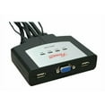 thumbnail image 1 of 4 Port USB KVM Switch with Audio 35 Inch USB Cable Audio Cable and Switch Remote, 1 of 6