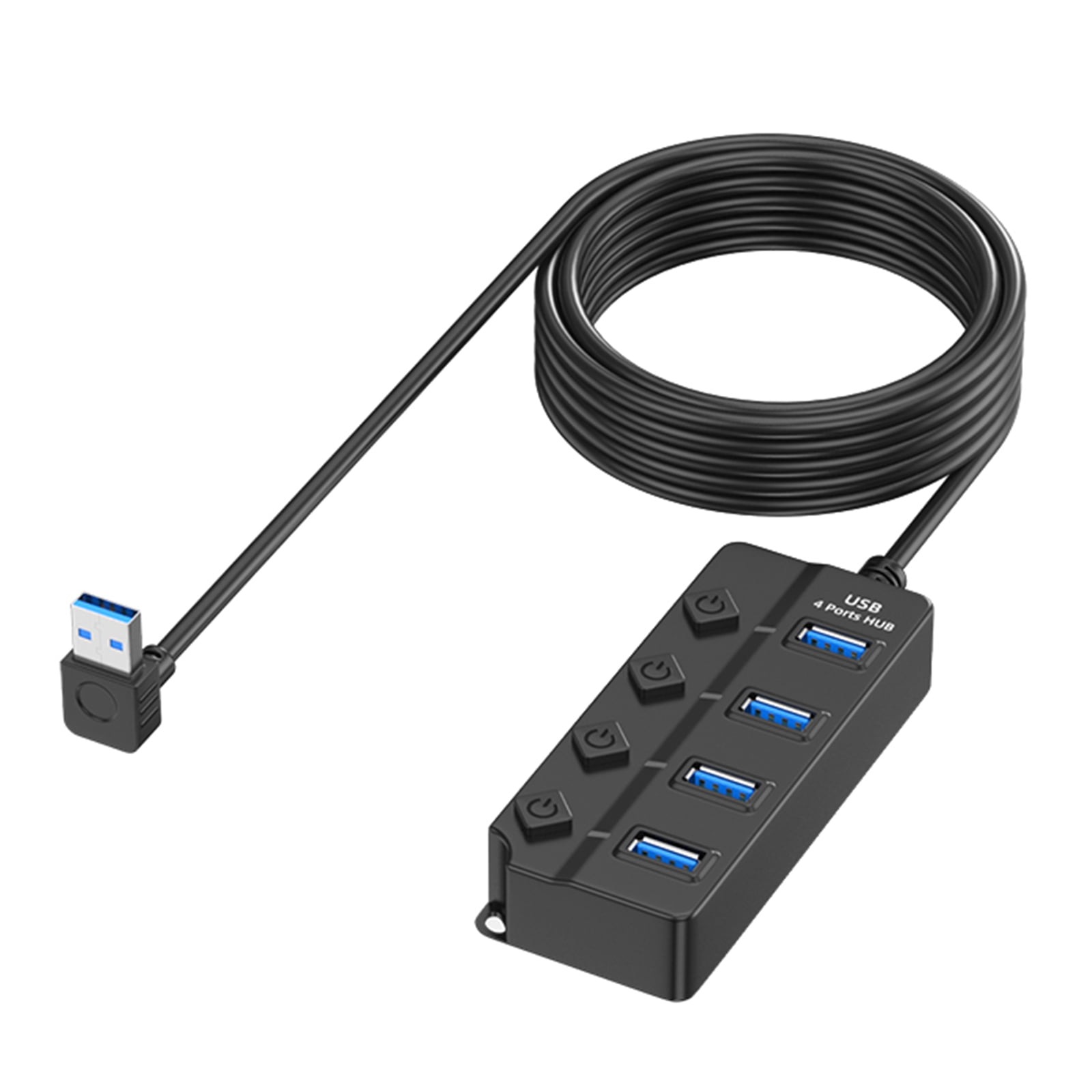 4 Port USB Splitter With Individual Power Option Streamlined USB ...