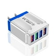 thumbnail image 1 of 4-Port USB Wall Charger with Quick Charge 3.0, 3.5A Desktop Power Adapter for Multiple Devices, US Plug & Overload Protection, 1 of 6