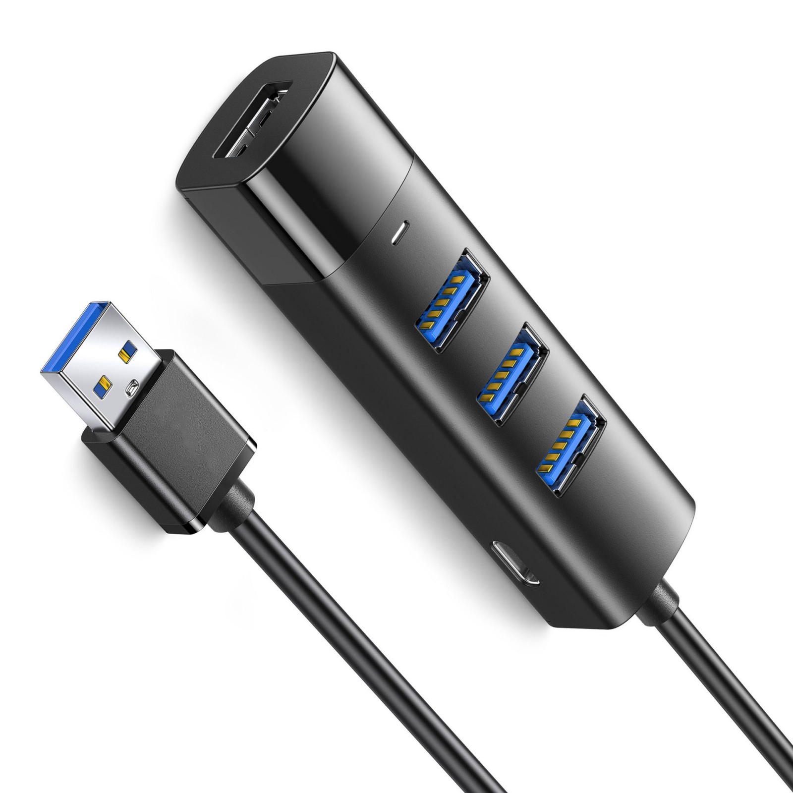 4 Port USB3.0 Adapter for Laptop 5Gbps Multiport Adapter Portable ...