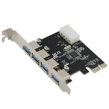 4 - Port USB3.0 Expansion Card - PCIe to USB3.0 Adapter for Desktop USB Port Expansion