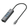 thumbnail image 1 of 4-Port Usb 3.0 Hub Long Cable 48-Inch With Micro Usb Charging Port, Fast Data Transfer Usb Hub Extender Extension Connector Compatible Windows Pc, Mac, Surface Pro, Laptop, Printer - Black, 1 of 3