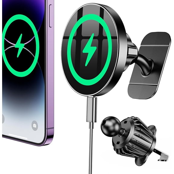 4 Ports Fast Car Charger,[Upgrade Voltmeter Display] PD+QC3.0+USB C Car Charger for 12-24V Cigarette Lighter Plug,Car Phone Charger Compatible with iPhone/Android//iPad (QC3.0+Type-C+PD+2.4A)