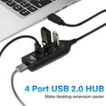 thumbnail image 1 of 4 Ports High Speed USB 2.0 Hub Extension Splitter Adapter for PC Computer Laptop, 1 of 8