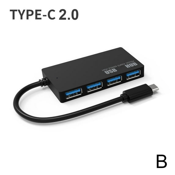 4 Ports Hub Splitter USB 3.0 High Speed Adapters Multi Desktop PC Laptop C6U7