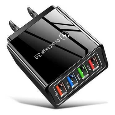 4 Ports USB Charger EU/US Plug, Tablet Multi-Port