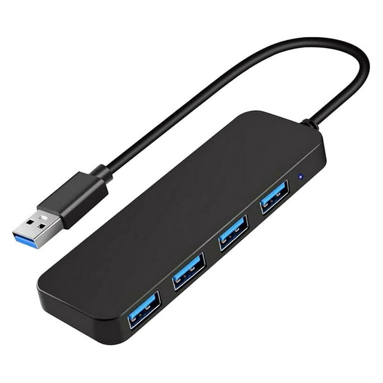4 Ports USB Hub, USB 3.0 Hub USB Splitter USB Expander for Laptop