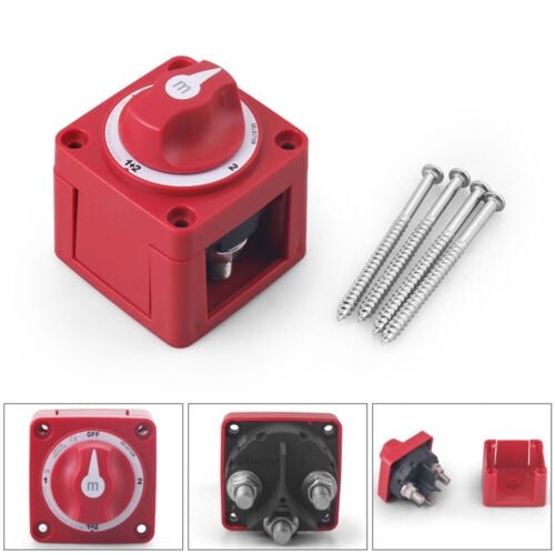 4 Position 32V M-Series Ignition Protected Marine Dual Battery Selector Switches