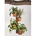 thumbnail image 1 of Kalmar Home 4 Pot Hanging Plant Holder, Brown, 1 of 3