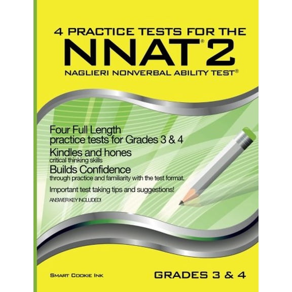 Pre-Owned 4 Practice Tests for the NNAT2 - Grades 3 & 4 (Level D): FOUR FULL LENGTH Practice Tests for GRADE 3 & GRADE 4 (Practice Tests for the NNAT2 - Grade ... (Paperback) 098371679X 9780983716792