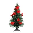 thumbnail image 1 of 4' Pre-Lit Poinsettias Artificial Christmas Tree - Multicolor Lights, 1 of 6