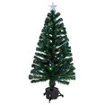 4' PreLit Potted Fiber Optic with Star Tree Topper Medium Artificial