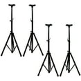 thumbnail image 1 of (4) Pro Audio DJ Tripod Pa Speaker Stands Package W/ Adapter Mount Brackets New, 1 of 3