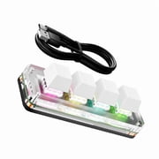 4 Programmable Macropad for Office Efficiency Wide Compatibility Portable