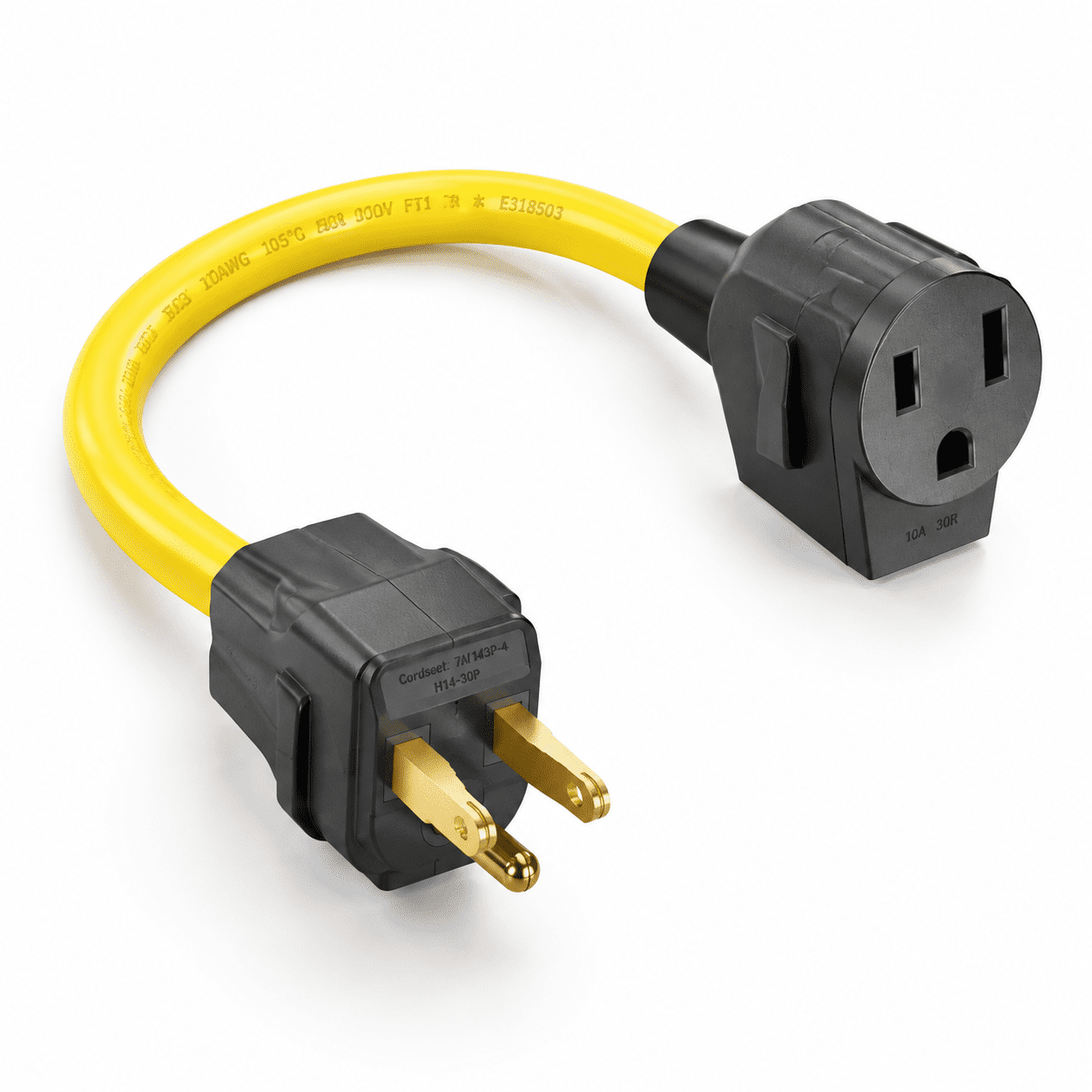 4 Prong Dryer Plug Adapter 220V Nema 14-30P/6-50R 30A Male to 50A ...