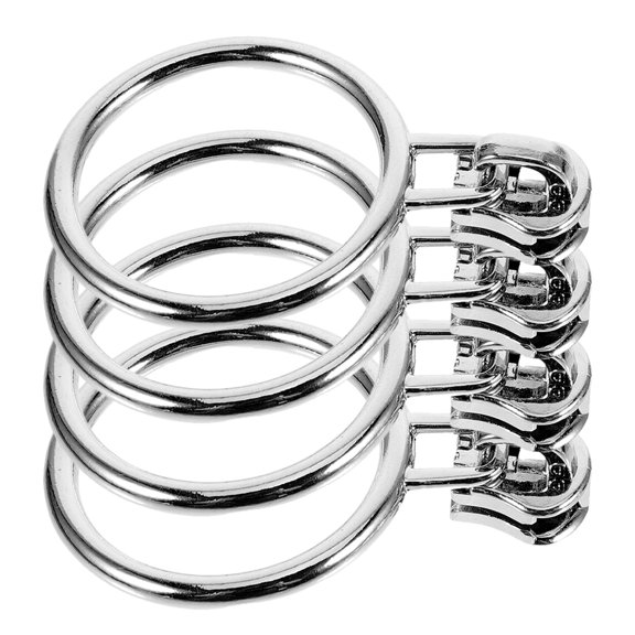 4 Psc Zinc Alloy Trunk Suitcase Backpack Pirse Greatcoat Circle Zipper Pull Tool
