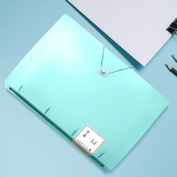 4 Punch Clamp Binder, Ringless Binder Holds 220 Letter Size Pages, Documents, Folder for Home or Office