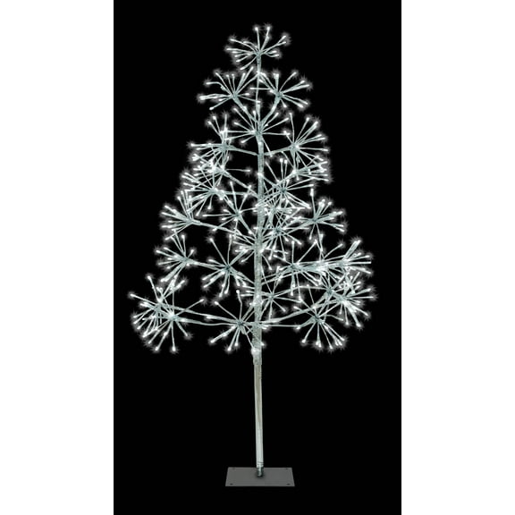 4' Pure White Starburst LED Tree