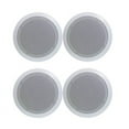 thumbnail image 1 of 4) Pyle PDIC51RD 5.25 Inch 150W Round White In-Ceiling Wall Flush Speakers Four, 1 of 10