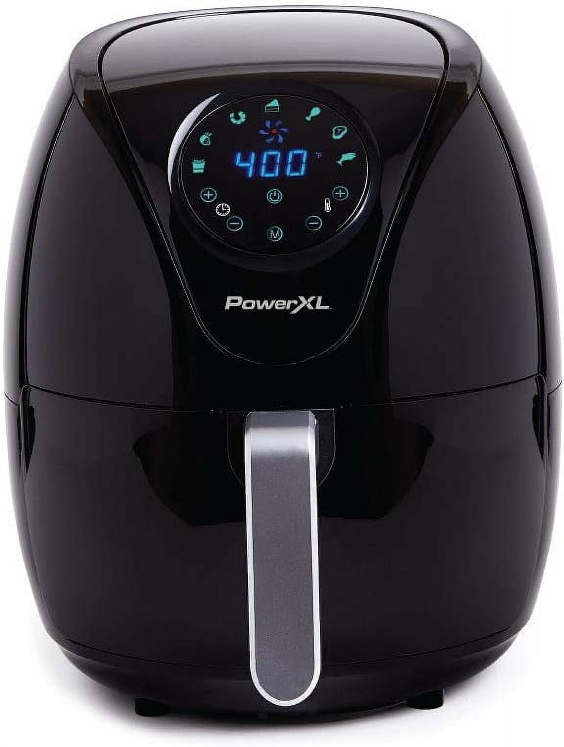 Black Programmable Electric Air Fryer with Touch Control