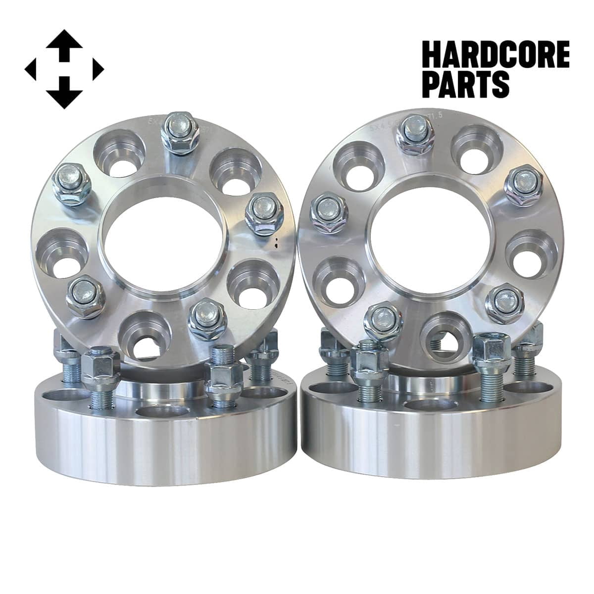Wheel Adapters 5x4 To 5x114.3 – 25mm Thick, 12x1.5 Thread, High-Grade Aluminum 2 thumbnail image