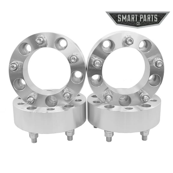 4 QTY Wheel Spacers Adapters 2" 5x5.5 (5x139.7) vehicle to 5x5.5 wheel patterns with 1/2-20 threads - Compatible with Dodge Ram 1500 Ford F100 F150 E100 E150 Bronco Jeep CJ3 CJ5 CJ6 CJ7 Scrambler