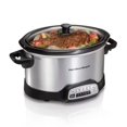 thumbnail image 1 of 4 Qt Programmable Crock Pot, Stoneware, Automatic Keep Warm, Dishwasher-Safe Parts, 1 of 8