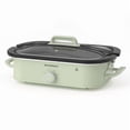 thumbnail image 1 of MAGNIFIQUE 4 Qt Rectangle Manual Slow Cooker with Ceramic Stoneware & Glass Lid,Olive, 1 of 7