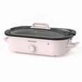 thumbnail image 1 of MAGNIFIQUE Pink 4 Quart Manual Slow Cooker with Ceramic Stoneware & Glass Lid, 1 of 8