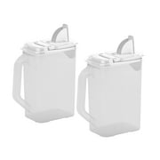 Buddeez Plastic 4 Quart Sugar and Flour Containers with Handles and Pour Spouts, Set of 2