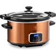 thumbnail image 1 of 4-Quart Digital Slow Cooker with Locking Lid (Copper), 1 of 7
