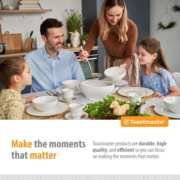 4-Quart Digital Slow Cooker with Locking Lid - Food Warmer for Dip, Soups, Parties, Meal Preparation & More - Stainless Steel