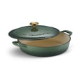 thumbnail image 1 of Tramontina Bestow 4-Quart Enameled Cast Iron Braiser with Lid, Cactus with Gold Stainless Steel Knob, Oven-Safe, 1 of 7