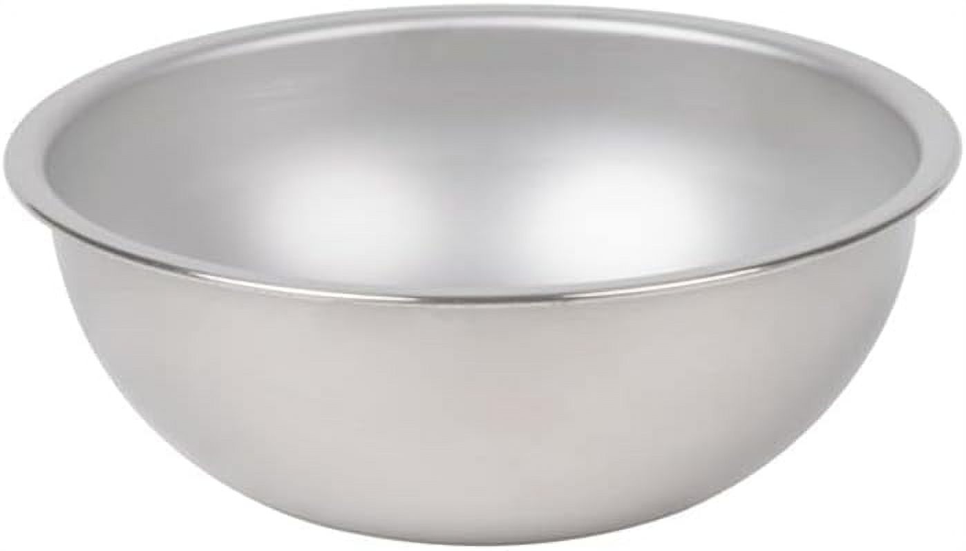 4 Quart Heavy Duty Stainless Steel Mixing Bowl, 22 Gauge (0.8 Mm) Flat