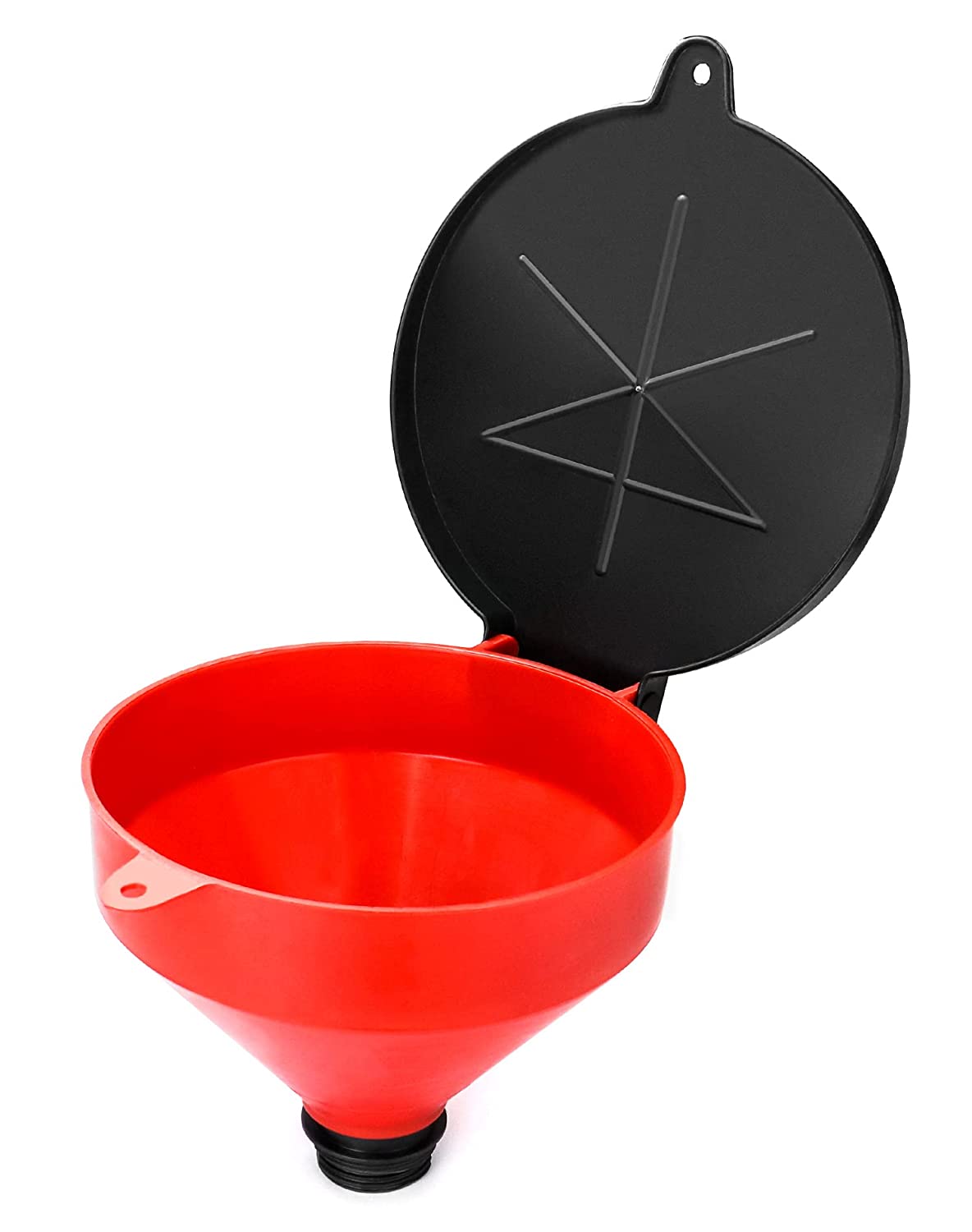 4 Quart Lockable Drum Funnel with Removable Screen Filter, 2