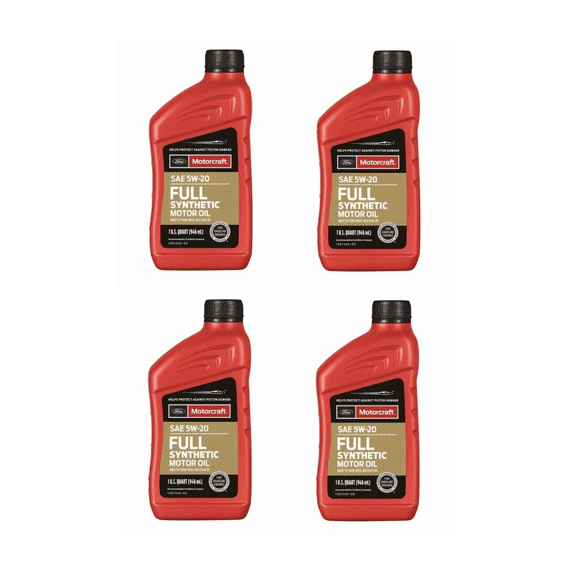 4 Quarts Full Synthetic Engine Motor Oil OEM FORD MOTORCRAFT SAE 5W-20 MPN #XO-5W20-Q1FS