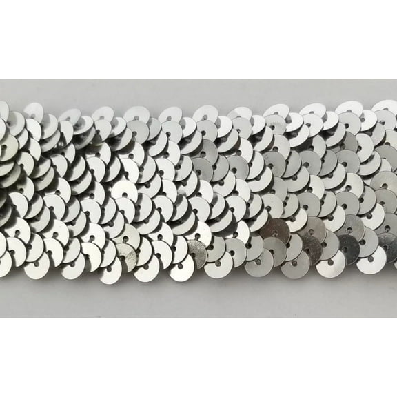 4 ROW (1.5") STRETCH SEQUIN TRIM - 8 Continuous Yards - Many Colors Available!