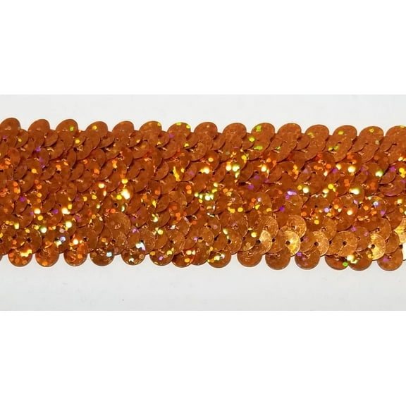 4 ROW (1.5") STRETCH SEQUIN TRIM - 8 Continuous Yards - Many Colors Available!