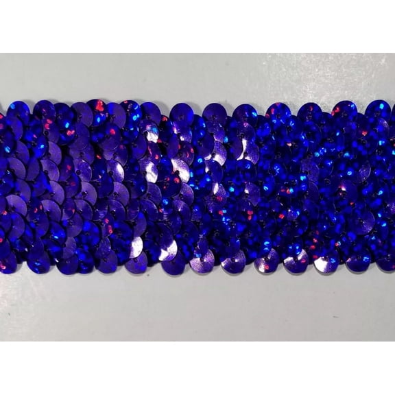 4 ROW (1.5") STRETCH SEQUIN TRIM - 8 Continuous Yards - Many Colors Available!
