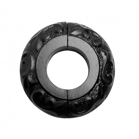 4 Radiator Flanges Black Aluminum Escutcheon 1 1/4 inches' ID Renovator's Supply