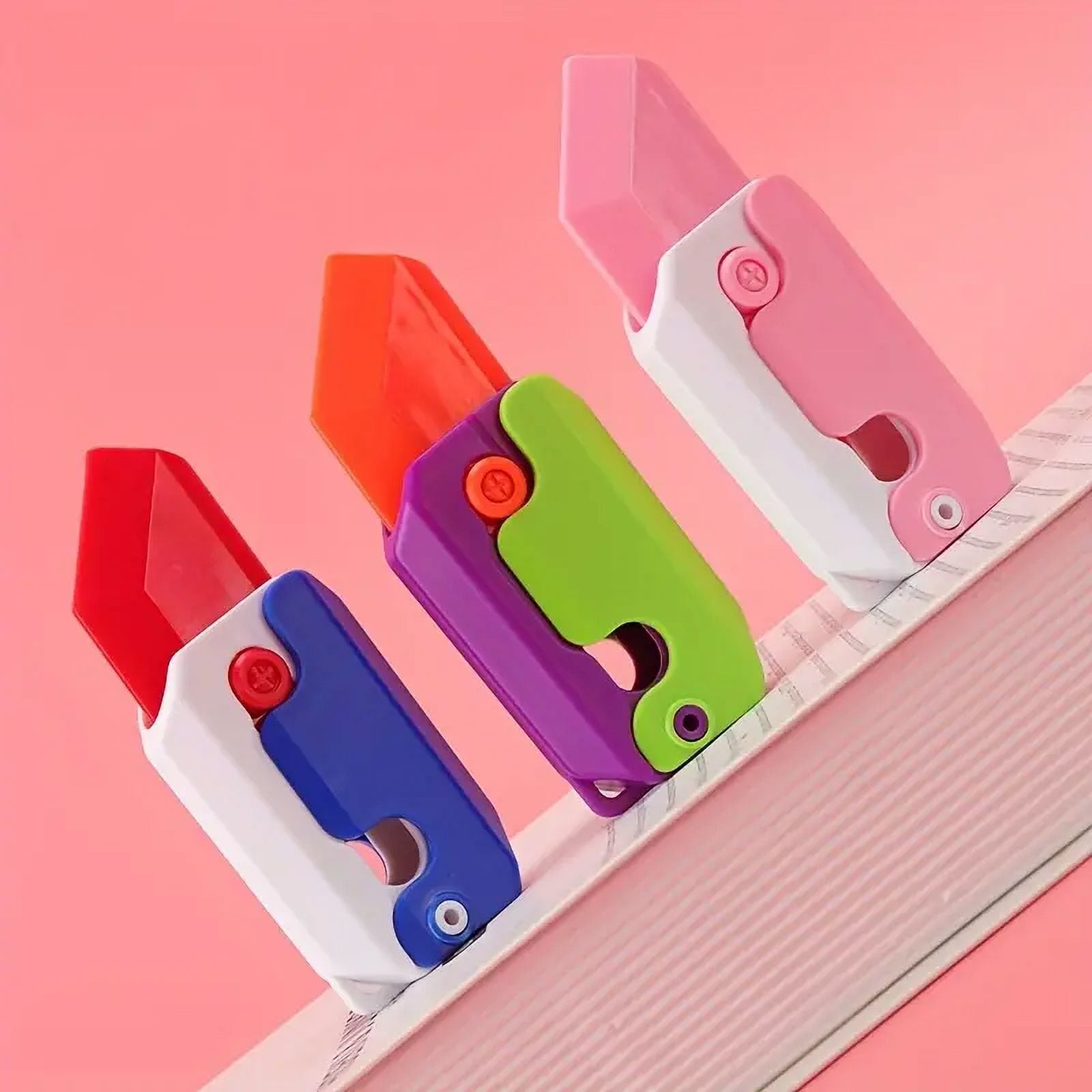 1pc(Color random)3D gravity radish knife decompression toy radish